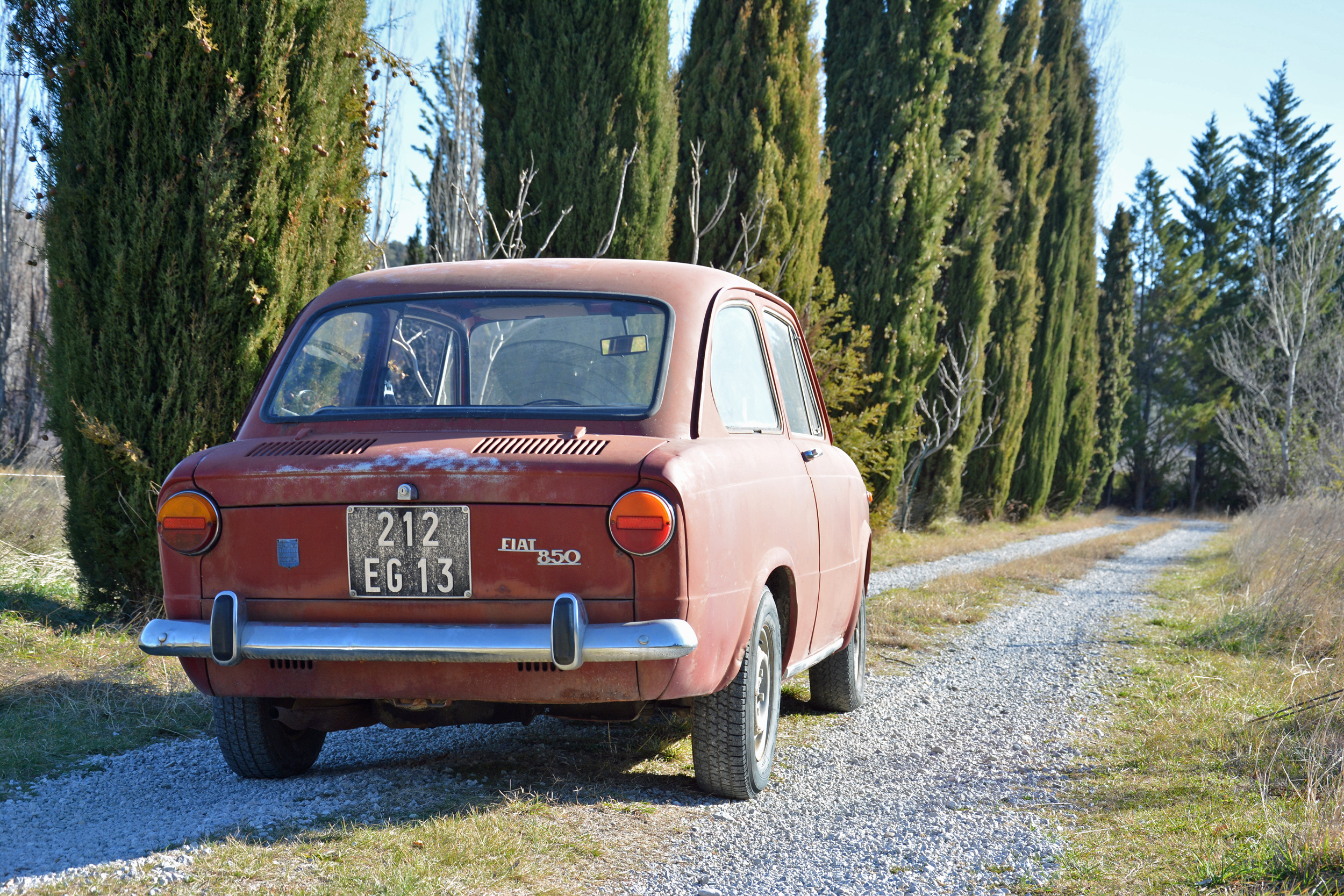 1971 Fiat 850 Rear Three-Quarter