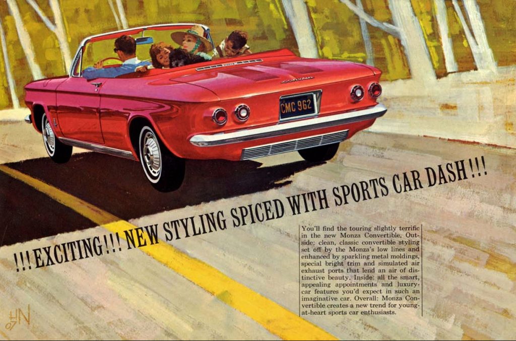 1962 Corvair Monza brochure picture