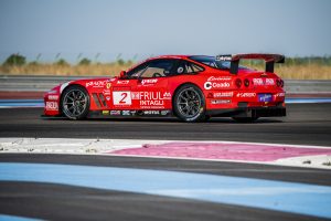 2001 Ferrari 550 GT1 Prodrive rear three-quarter