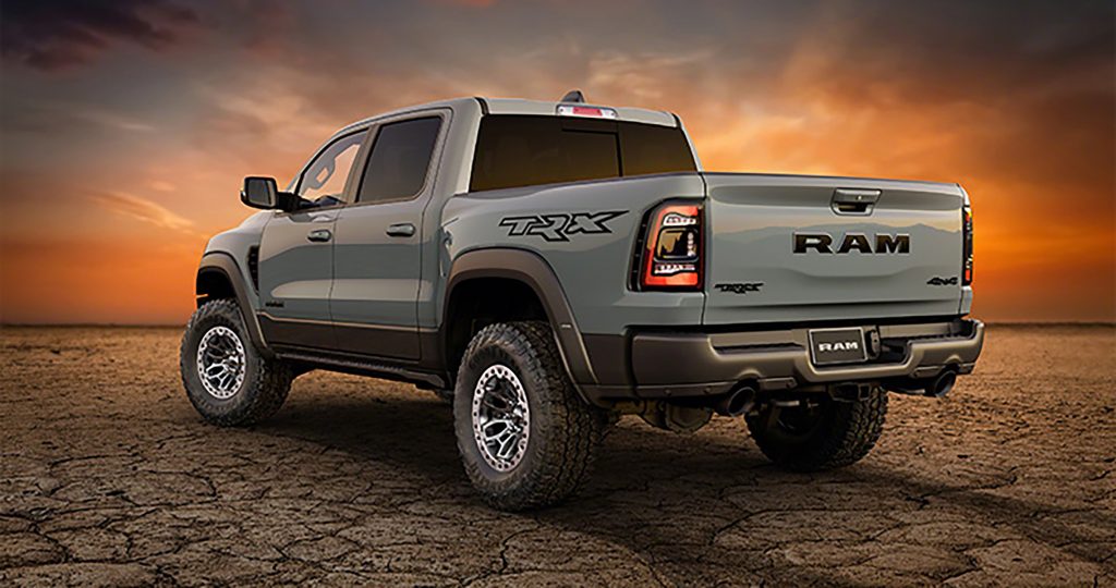 2021 Ram 1500 TRX Launch Edition rear 3/4