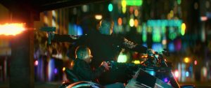 Bad Boys For Life will smith shooting uzi behind motorcycle