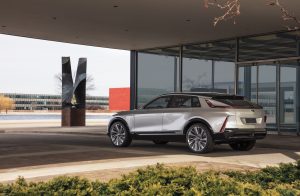 Cadillac LYRIQ rear three-quarter