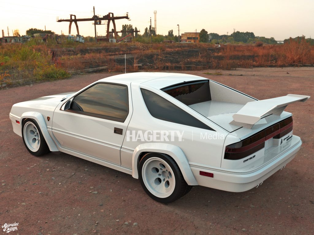 Dodge Daytona by Lamborghini rear three-quarter