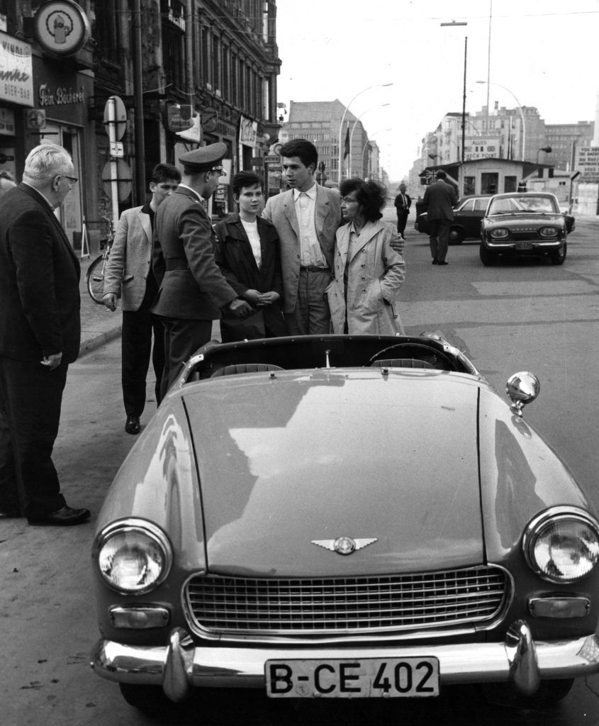 Heinz Meixner At Checkpoint Charlie Berlin Germany