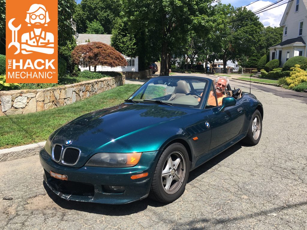 Rob Siegel driving BMW Z3 front three-quarter
