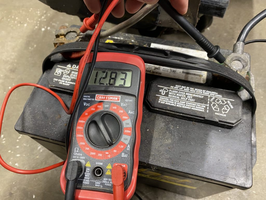 craftsman digital multimeter reading