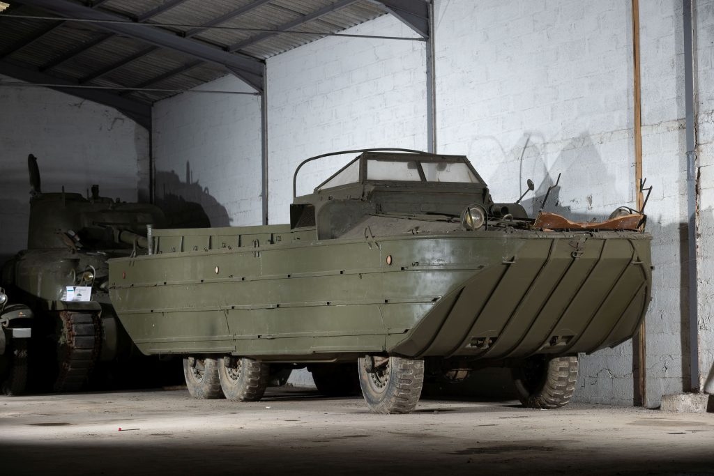 1943 GMC dukw duck boat front three-quarter