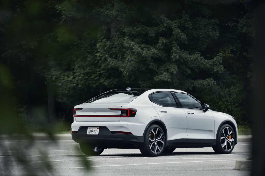 Polestar 2 rear three-quarter