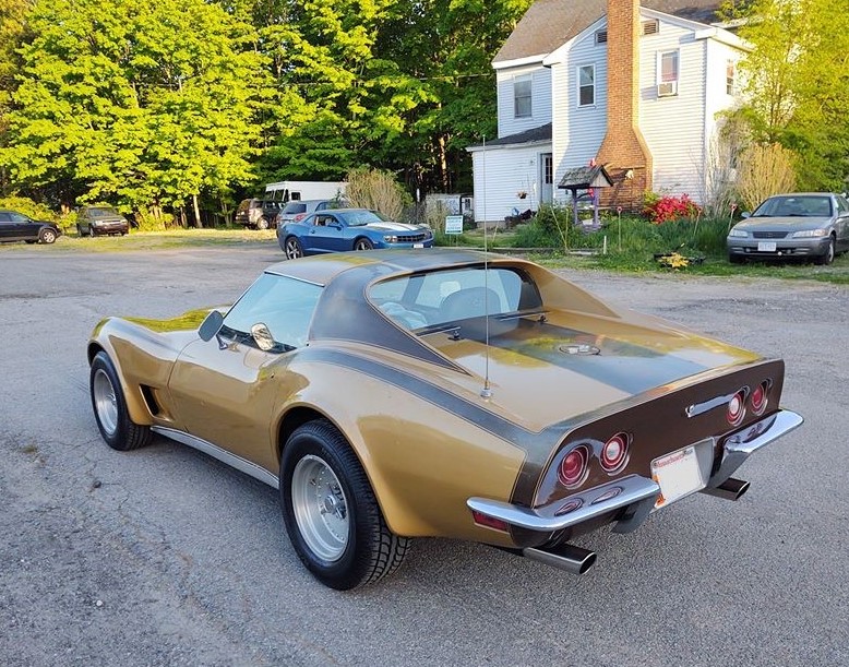 Rob Siegel - Seduced by a C3 Corvette - Gold rear drivers side view