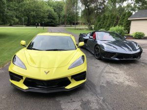 C8 corvettes driveway front
