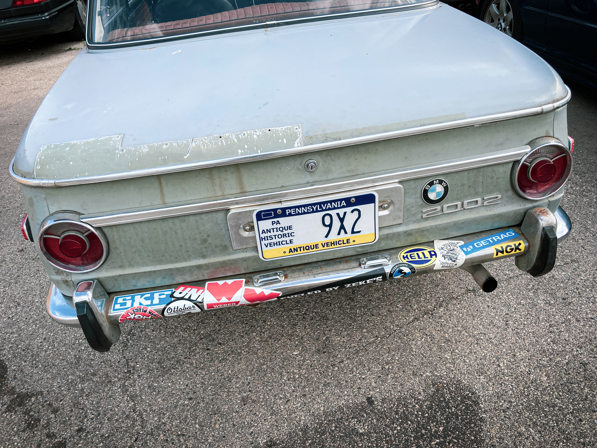 Smithology BMW 2002 Rear bumper stickers
