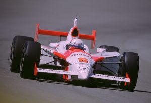 2003 Indy 500 Gil de Ferran front dynamic racing action