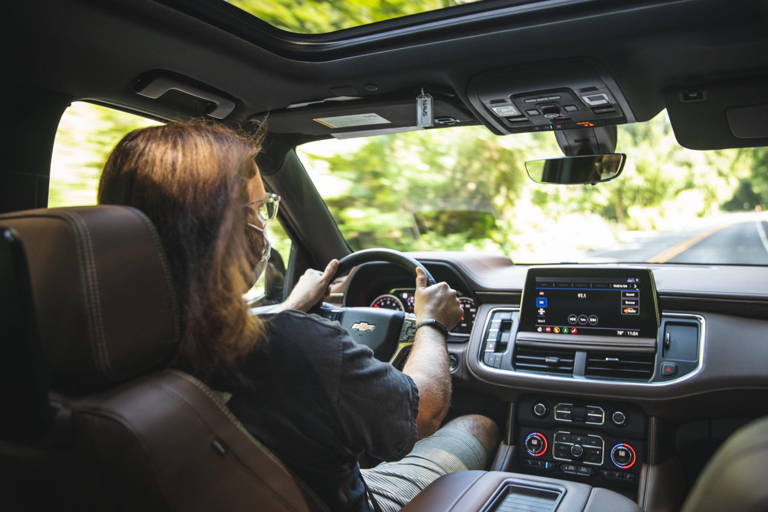 author jack baruth driving 2021 Chevrolet Tahoe High Country