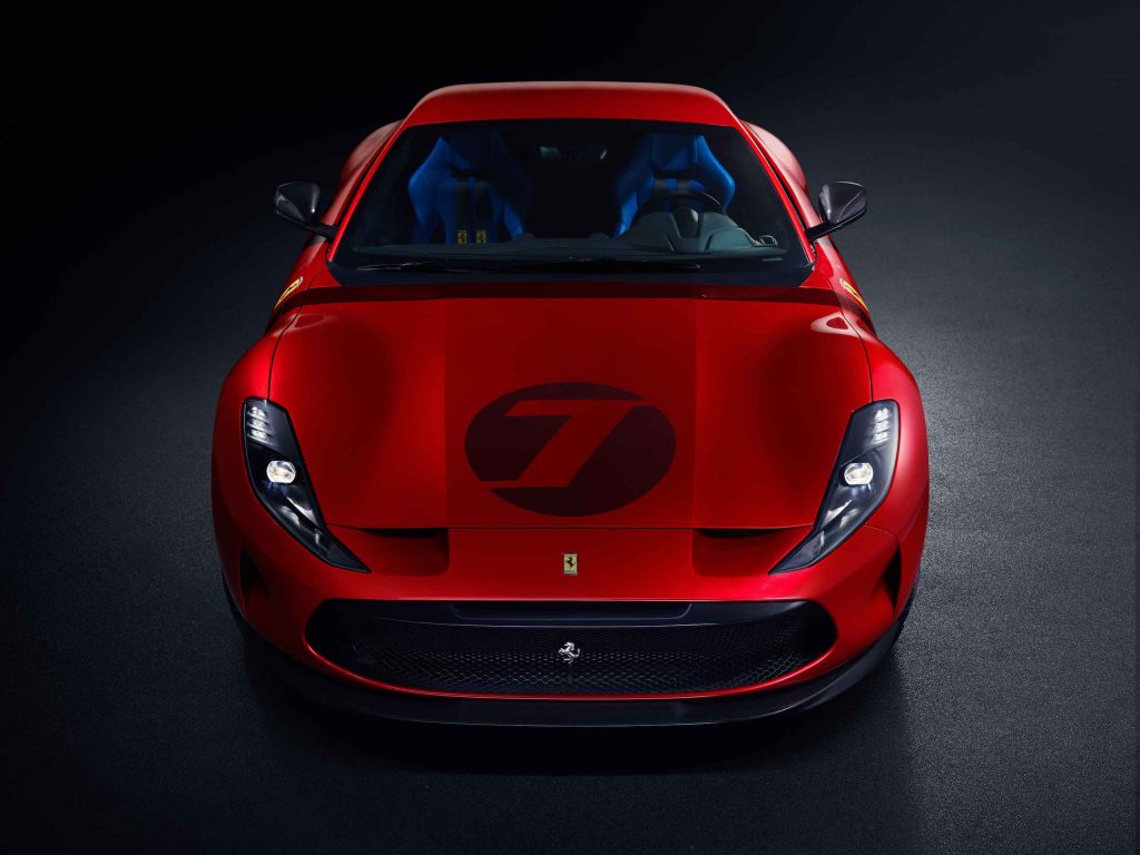 ferrari omologata supercar front