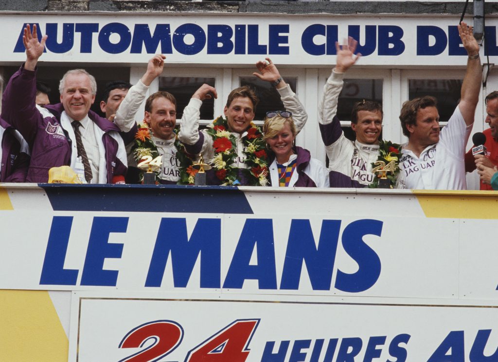 24 Hours of Le Mans jaguar twr FIA victory celebration