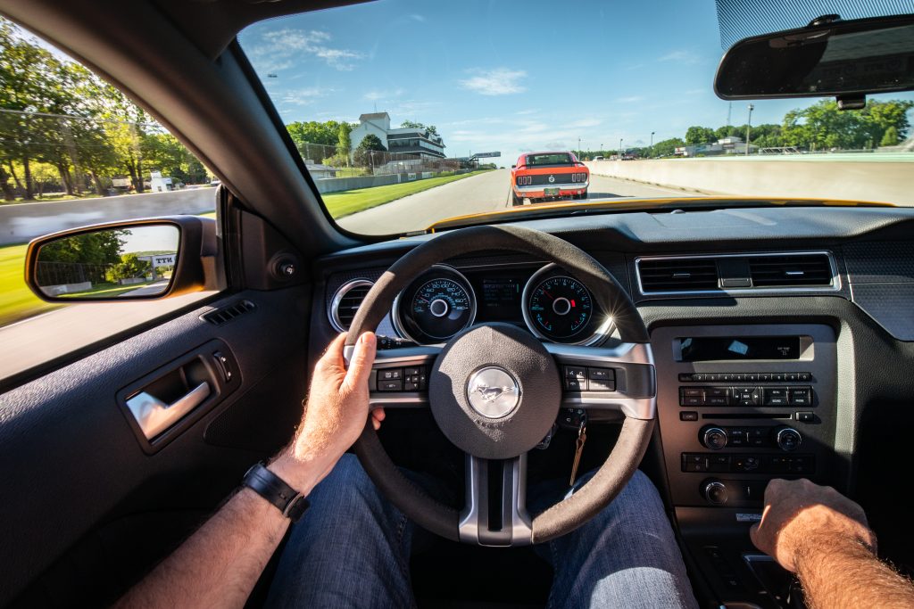 modern ford mustang boss 302 interior dynamic track action