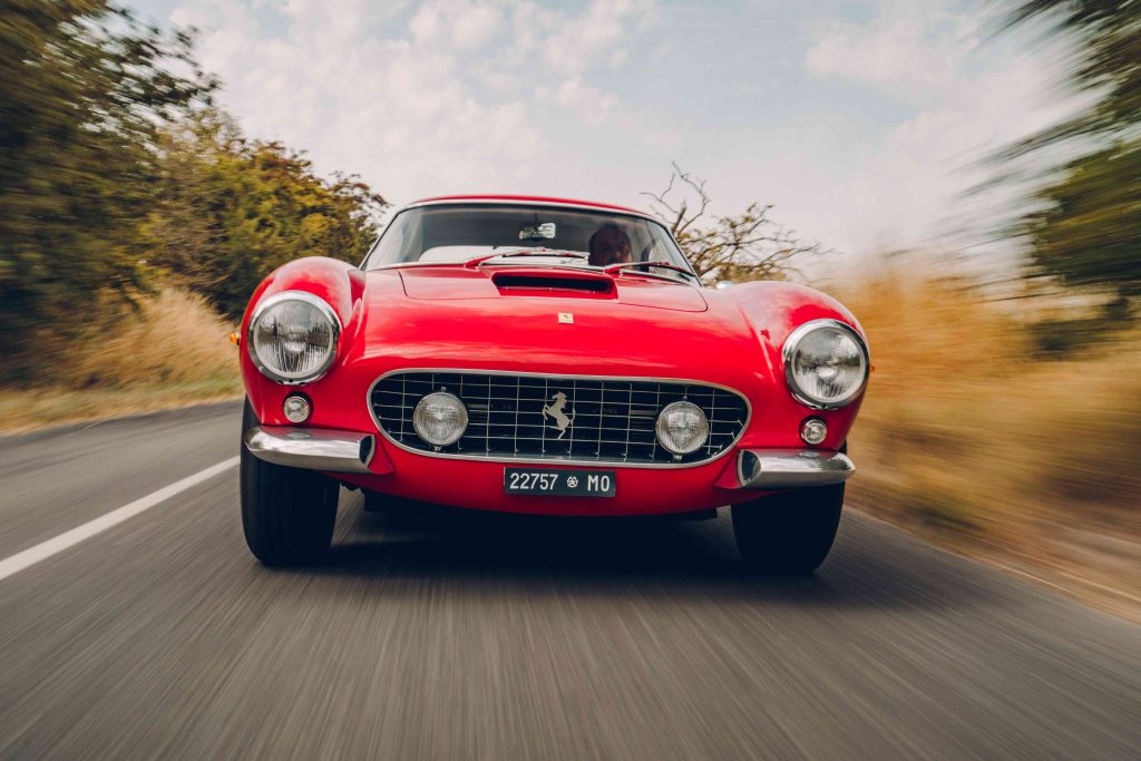 Ferrari 250 GT SWB recreation front dynamic action