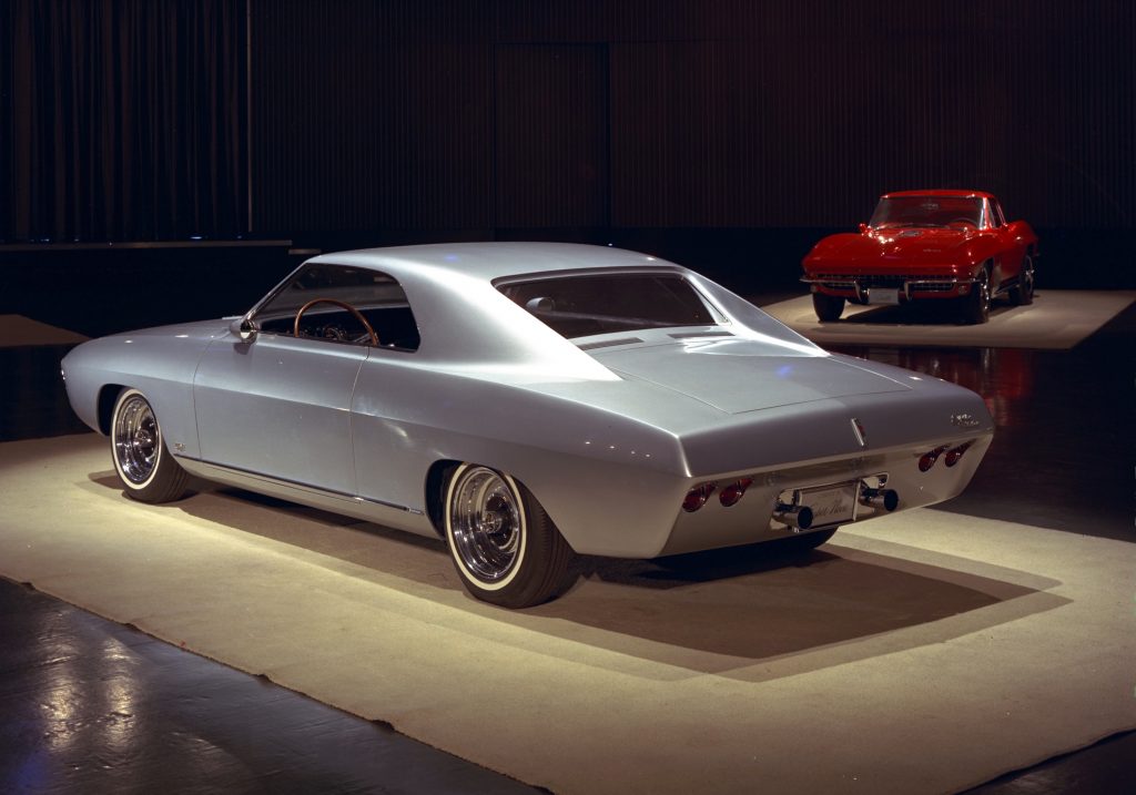 First Gen Camaro design rear three-quarter