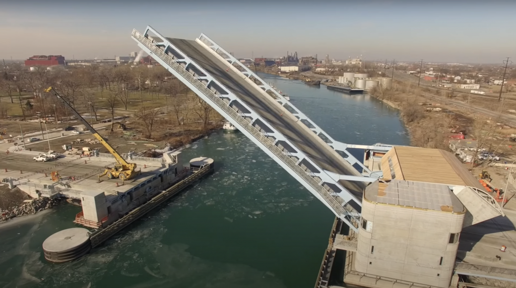Fort Street Bridge Detroit MI