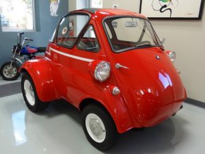 Isetta Corvair swap front three quarter