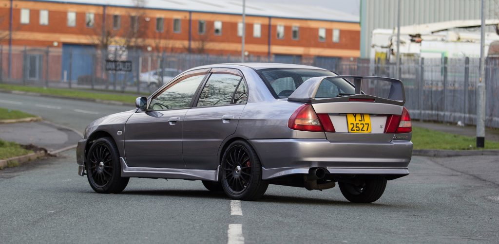 Mitsubishi Evo 4 rear three-quarter