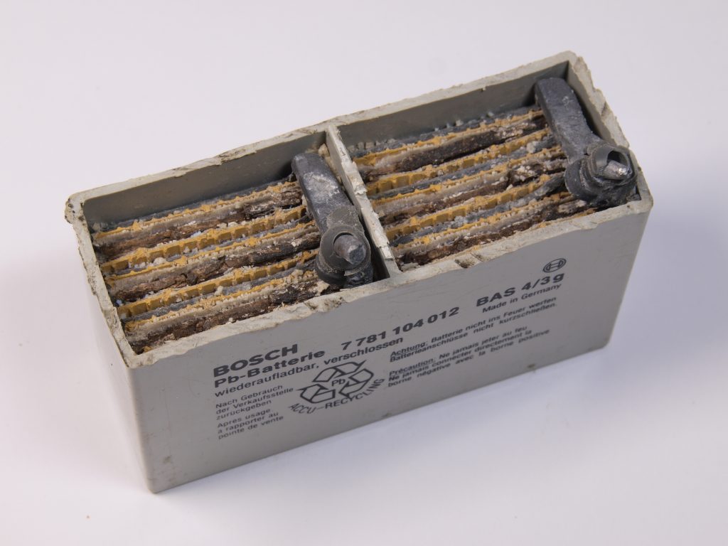 Inside AGM battery