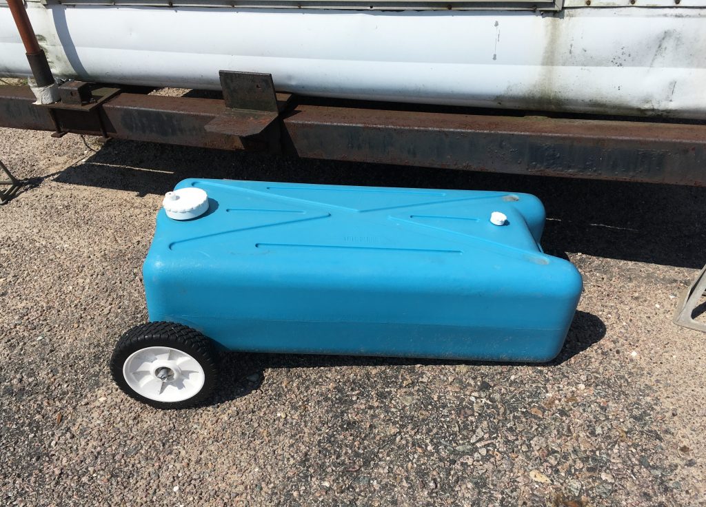 Rob Siegel - Dumping the tanks - Portable sewage tank