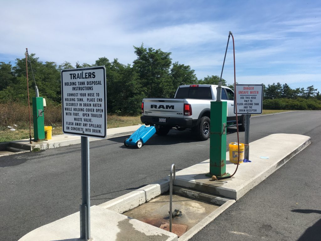 Rob Siegel - Dumping the tanks - Arriving at sewage disposal site