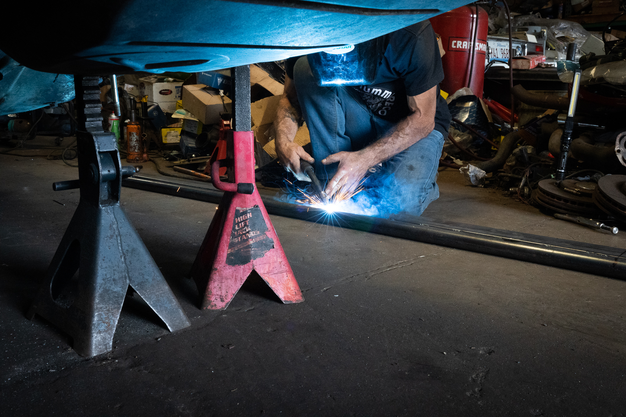 welding structural car rails