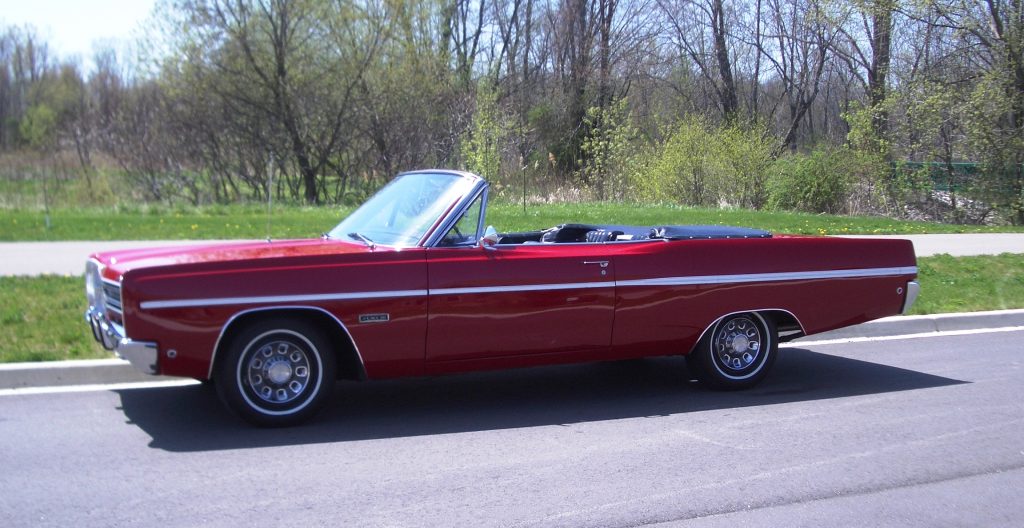 1968 Plymouth Fury convertible profile