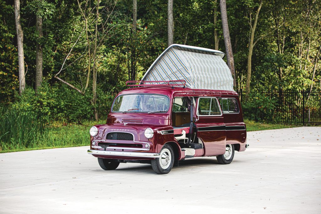 1961 Bedford CA Dormobile Caravan front three-quarter