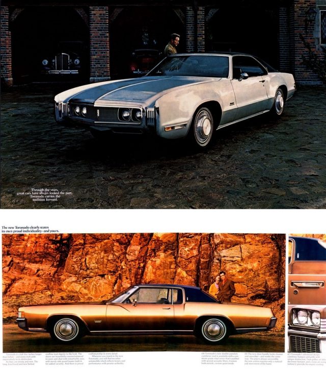 1970 and 1971 Oldsmobile Toronado brochure pictures