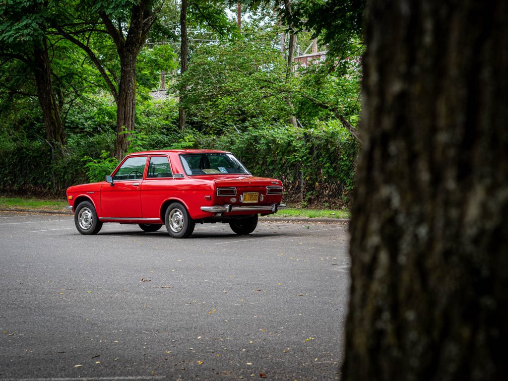 1971 Datsun 510 rear three-quarter