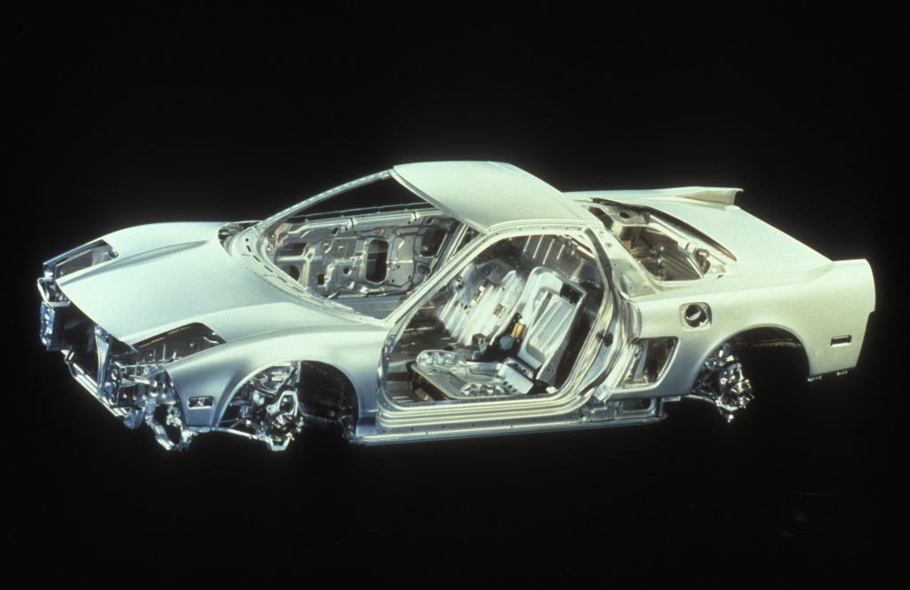 1991 Acura NSX aluminium unibody frame