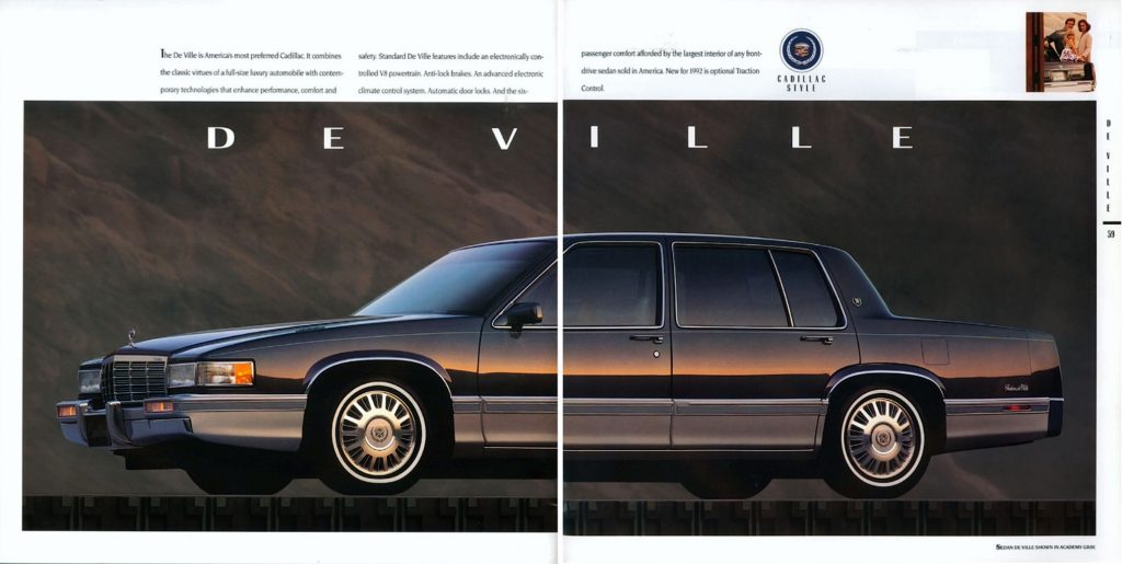 1992 Cadillac de Ville brochure picture