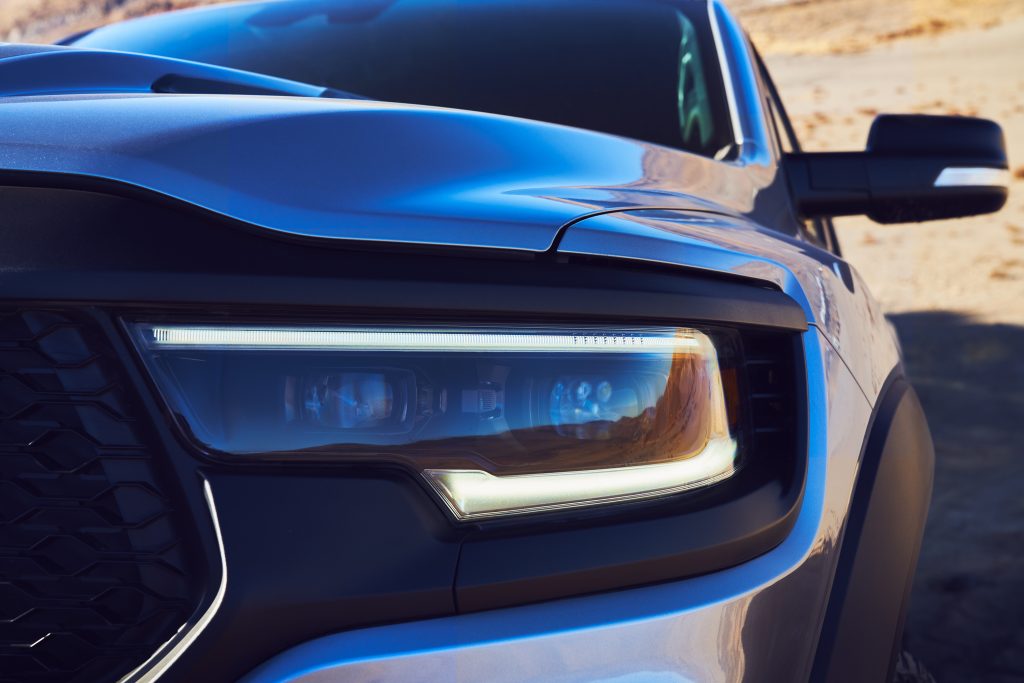 2021 Ram 1500 TRX headlight detail close