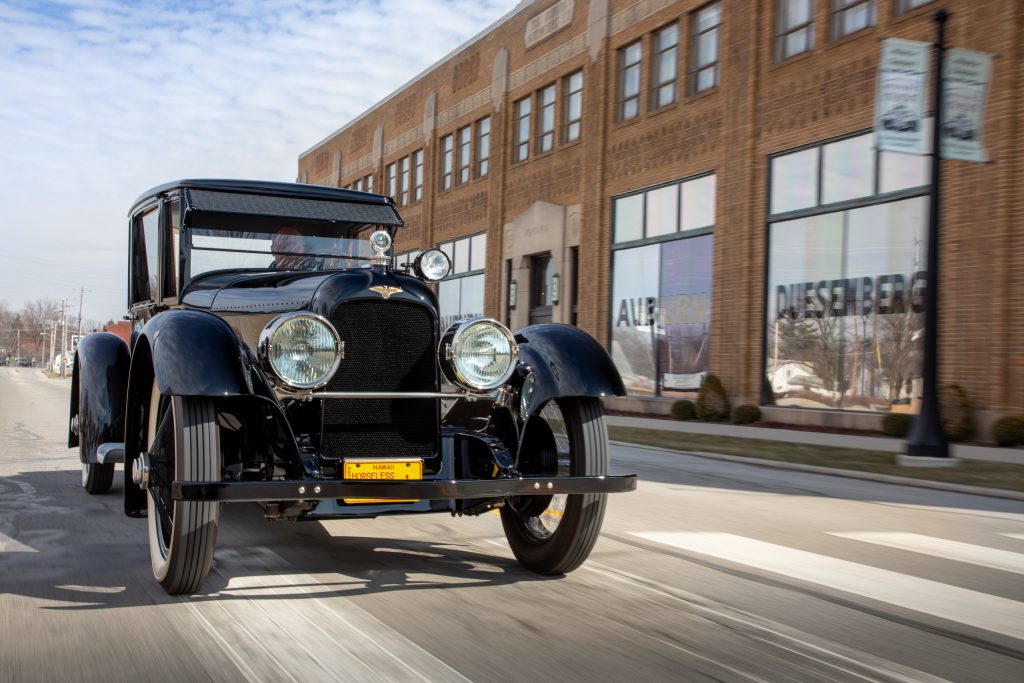 Duesenberg Model A front three-quarter action