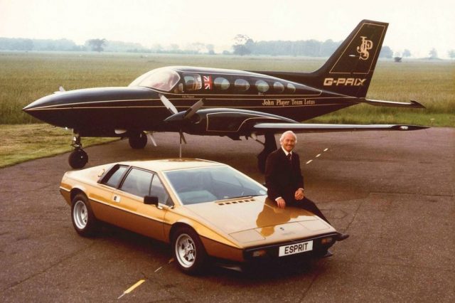 colin chapman esprit and jet plane