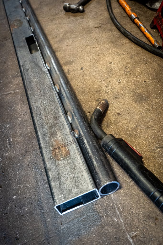 vintage bmw 2002 frame fabrication
