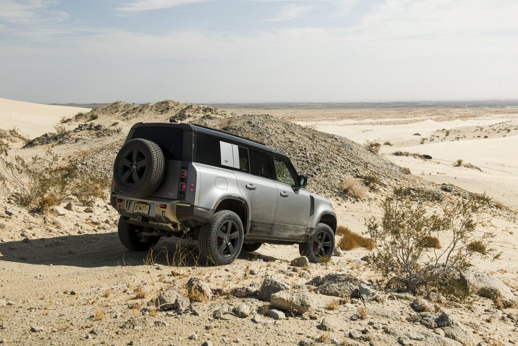 2020 Land Rover Defender rear three quarter