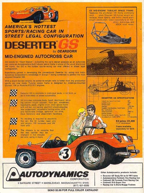 Dune Buggy Deserter advert