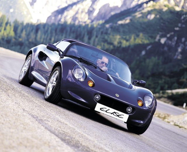 lotus elise front three-quarter