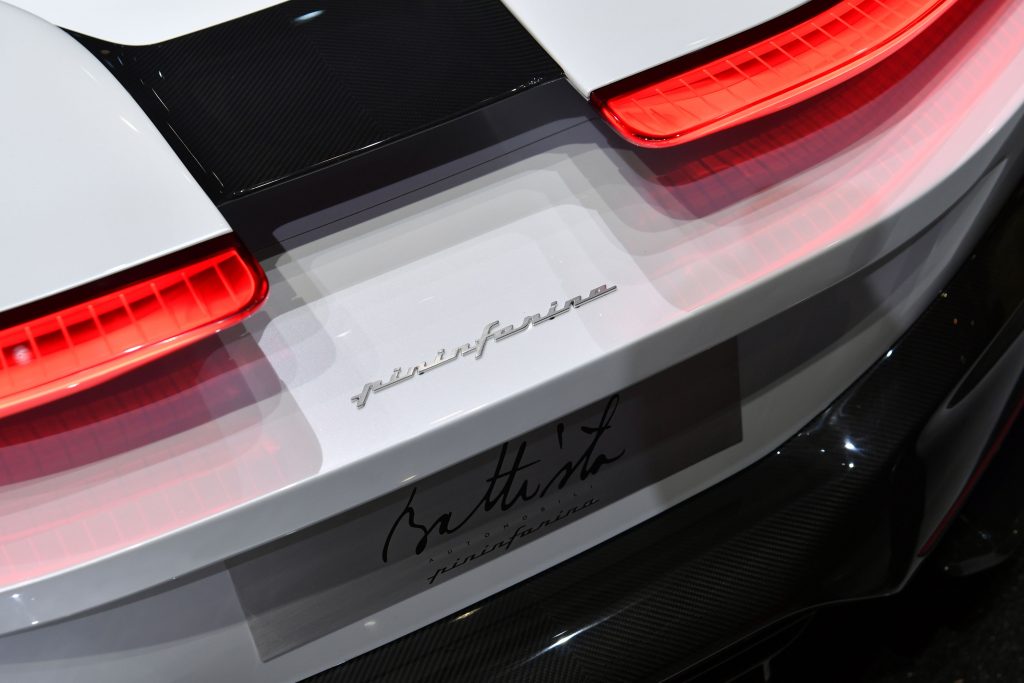 Pininfarina Battista car rear close