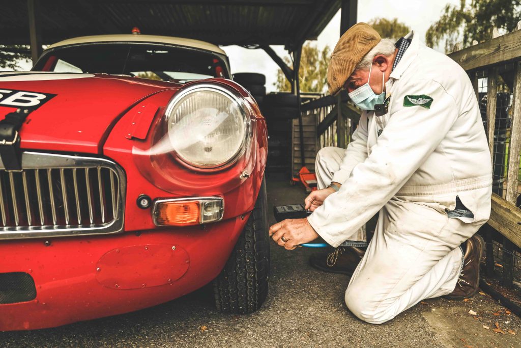 roy gillingham tending to 1964 ex-works MG B