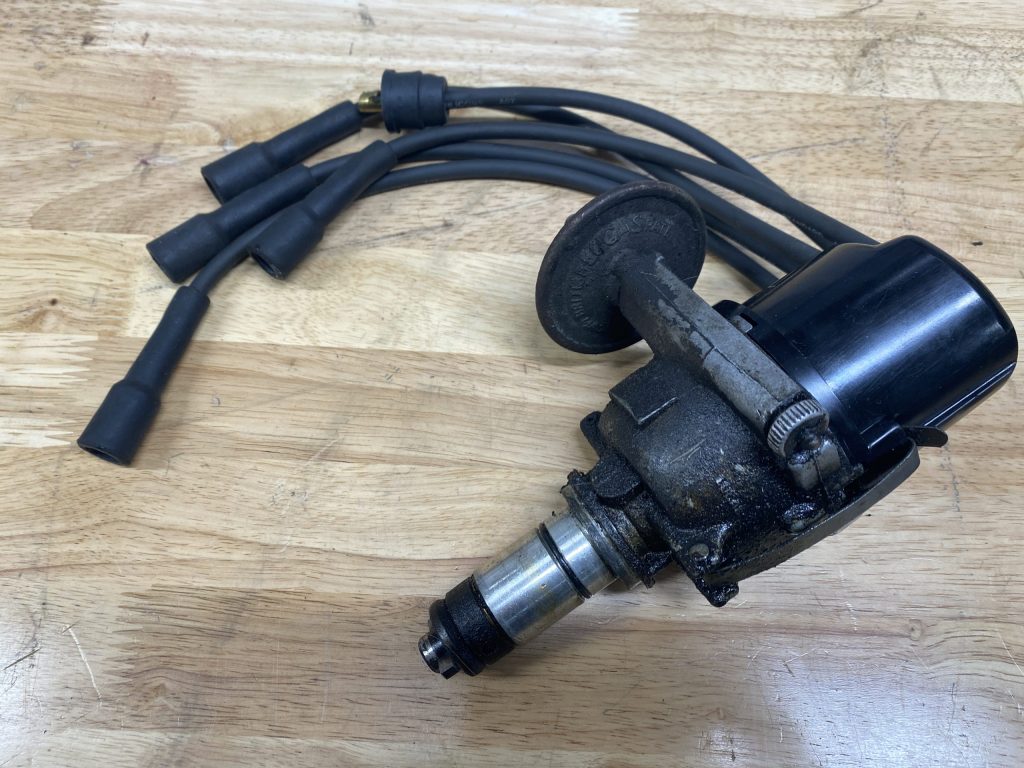 Austin Healey distributor on workbench