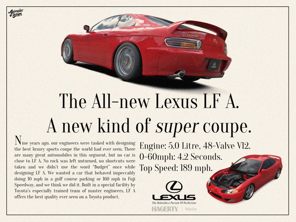 1997 Lexus LFA advertisement