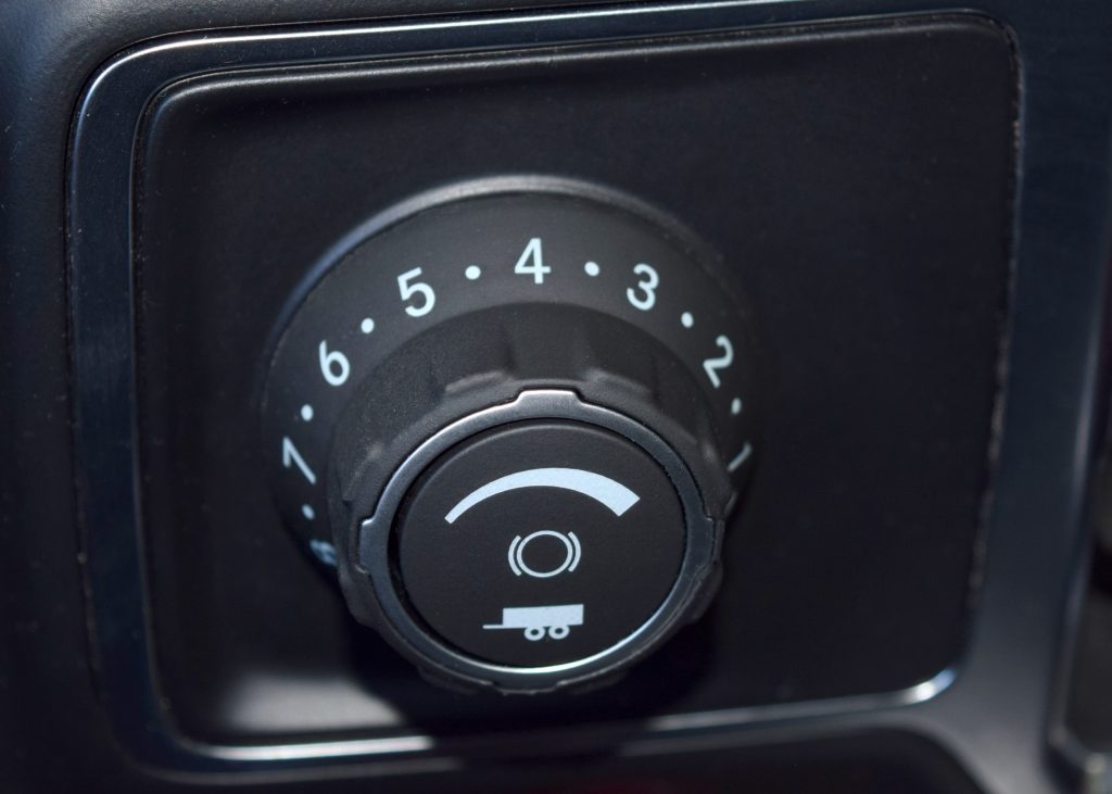 factory-backed Mopar trailer brake controller knob