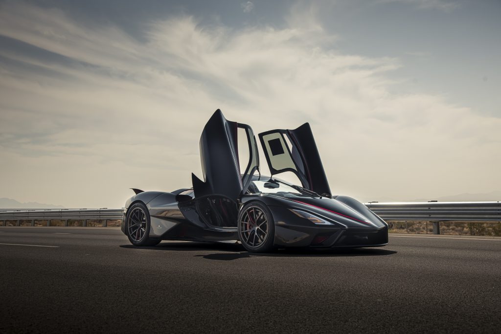 SSC Tuatara Production Car Speed Record front three-quarter