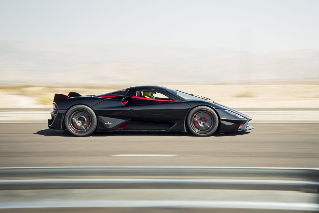SSC Tuatara Production Car Speed Record side profile