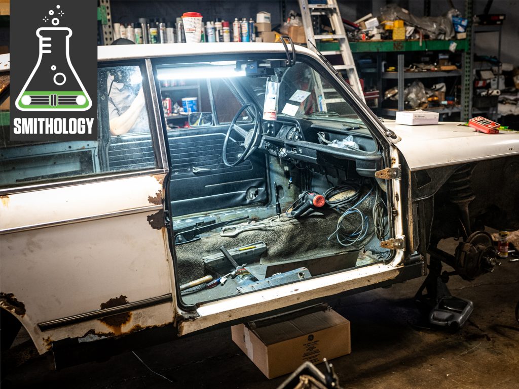 smithology bmw 2002 restoration body side profile